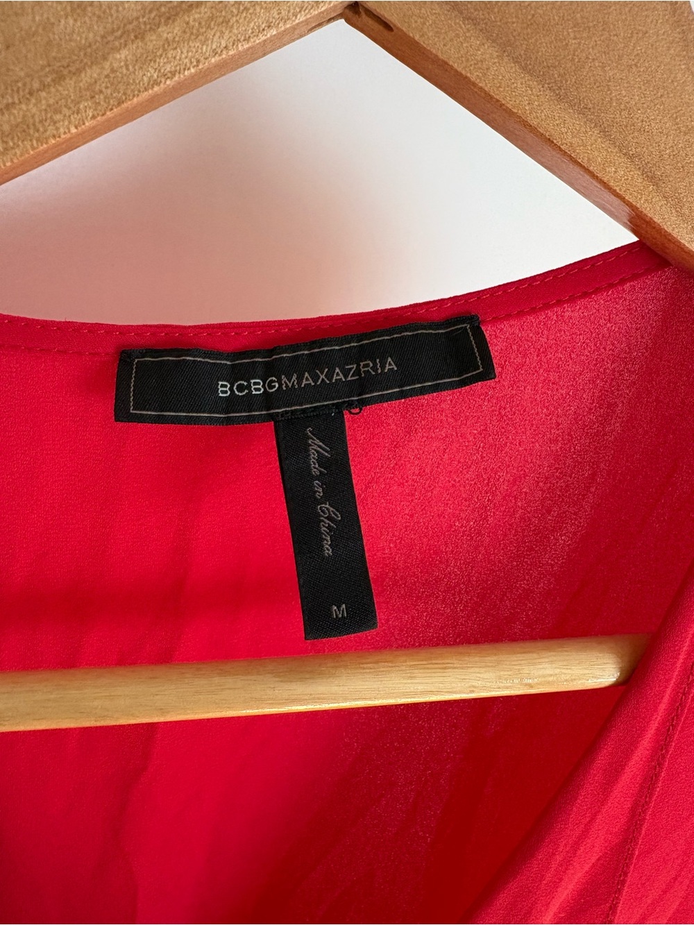 BCBG Max Azria Sleeveless Drape Asymmetrical high/low Red Dress - Picture 2 of 5